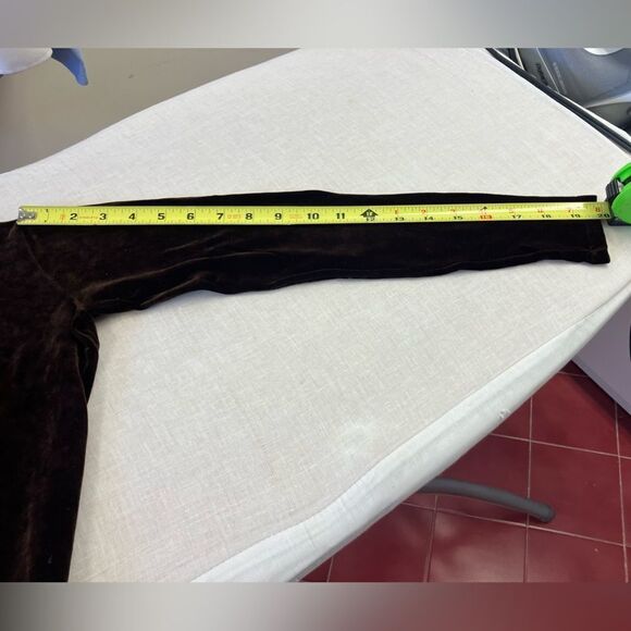 Vintage Brown Mock-Neck Velour Bodysuit - Picture 7 of 9